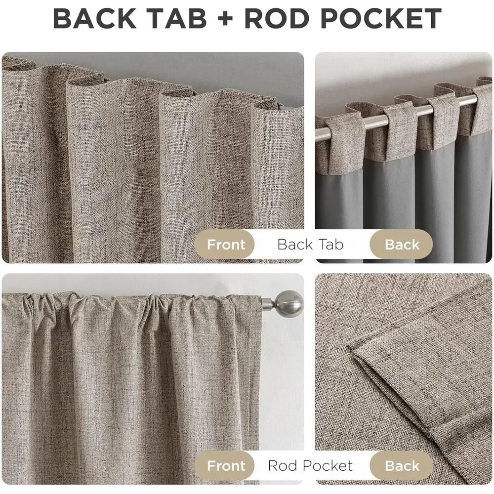 THERMAL EMBROSSED BLACKOUT PATIO CURTAINS